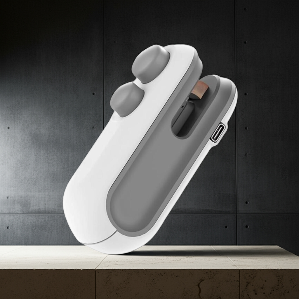 2-in-1 USB Bag Sealer with Cutter – Rechargeable Magnetic Heat Sealing Tool for Food Storage Vallinex Ventures