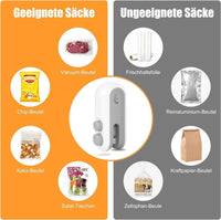 2-in-1 USB Bag Sealer with Cutter – Rechargeable Magnetic Heat Sealing Tool for Food Storage Vallinex Ventures