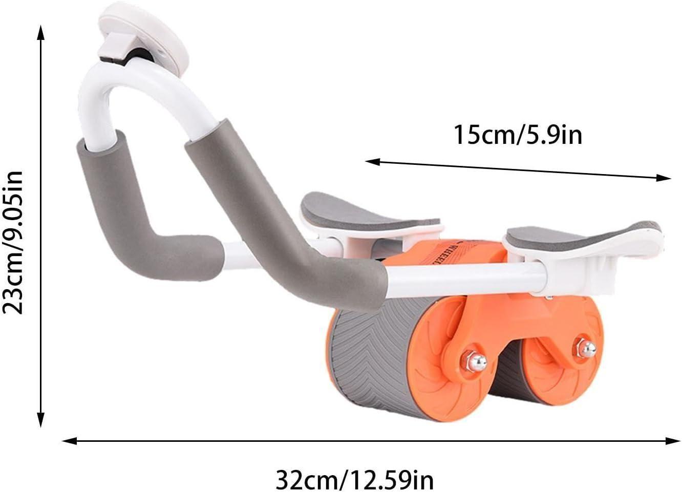 Abdominal Exercise Roller – Dual-Wheel Core Trainer with Foam Grip for Home Fitness Workout Vallinex Ventures