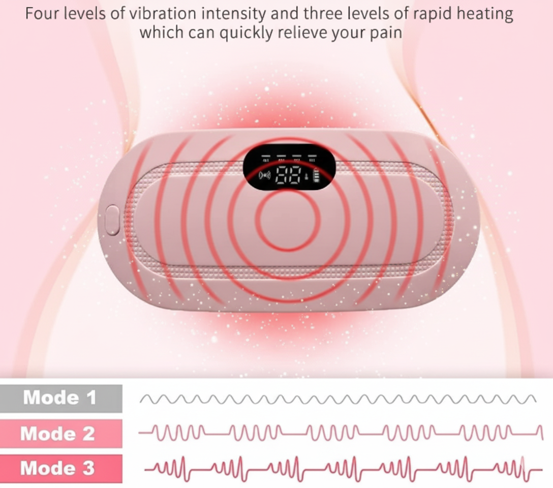 Cordless Heating Pad – Rechargeable Menstrual Pain Relief Belt with Adjustable Heat Vallinex Ventures