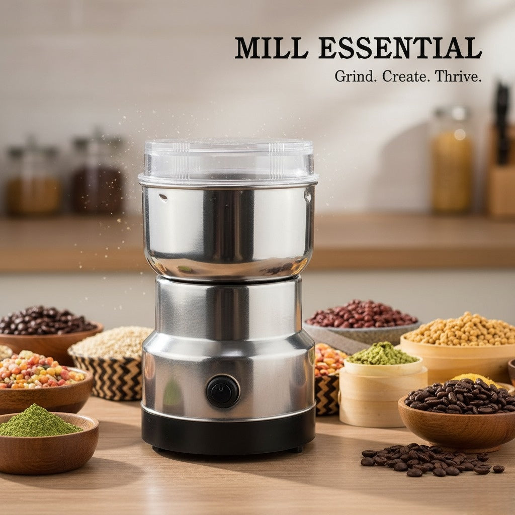 Electric Food Grinder – Portable Smash Machine for Coffee Beans, Spices & Grains Vallinex Ventures