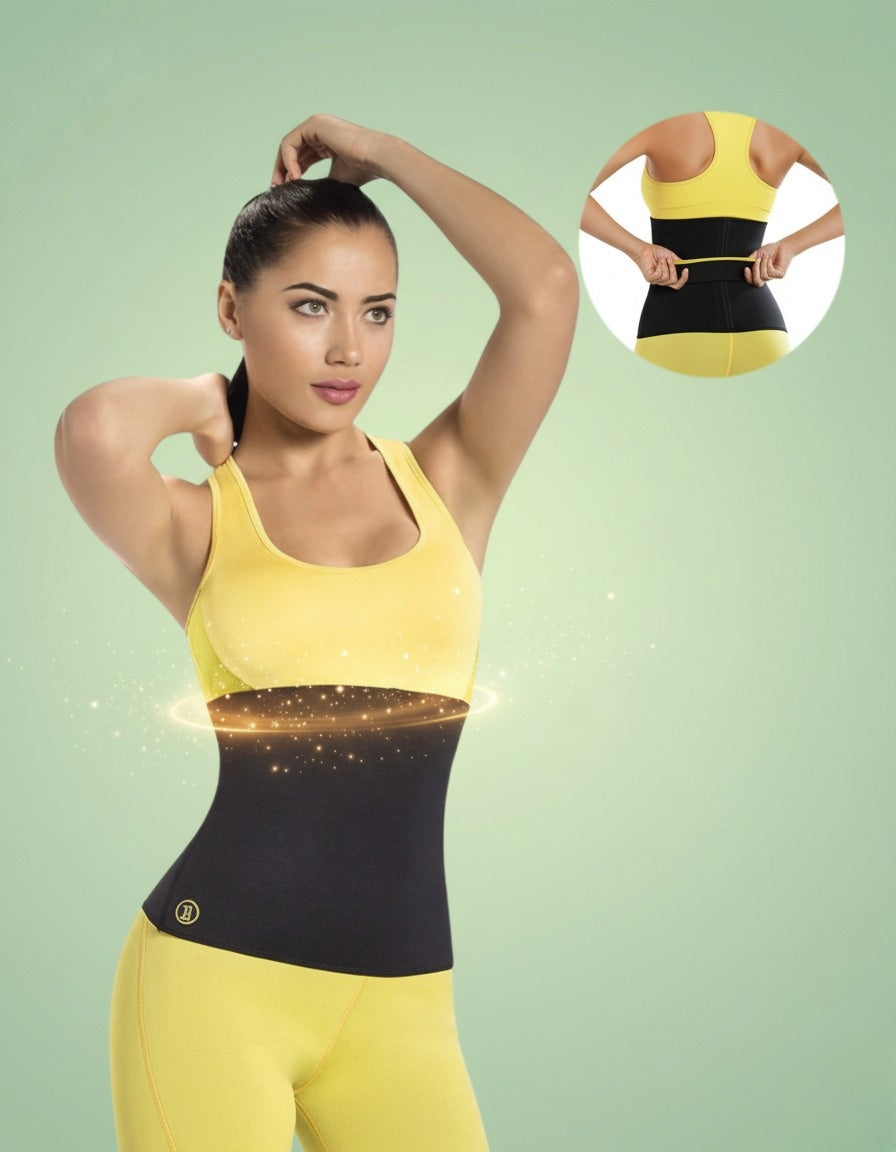 Sweat Belt Waist Trainer – Hot Body Shaper Belt for Weight Loss & Fitness Workout Vallinex Ventures