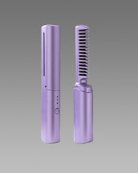 Meneflix Mini Hair Straightener – Cordless Rechargeable Hot Comb Styling Tool for Hair Vallinex Ventures