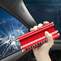 2-in-1 Car Safety Hammer – Emergency Window Breaker & Seatbelt Cutter Escape Tool Vallinex Ventures
