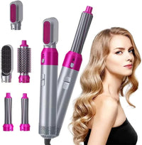 5-in-1 Hair Dryer Brush – Hot Air Comb Styler with Automatic Curling for Women’s Styling Vallinex Ventures