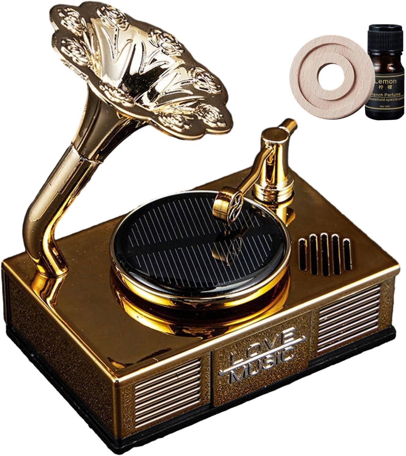 Vintage Car Air Freshener – Retro Phonograph Auto Dashboard Fragrance Diffuser Long-Lasting Vallinex Ventures