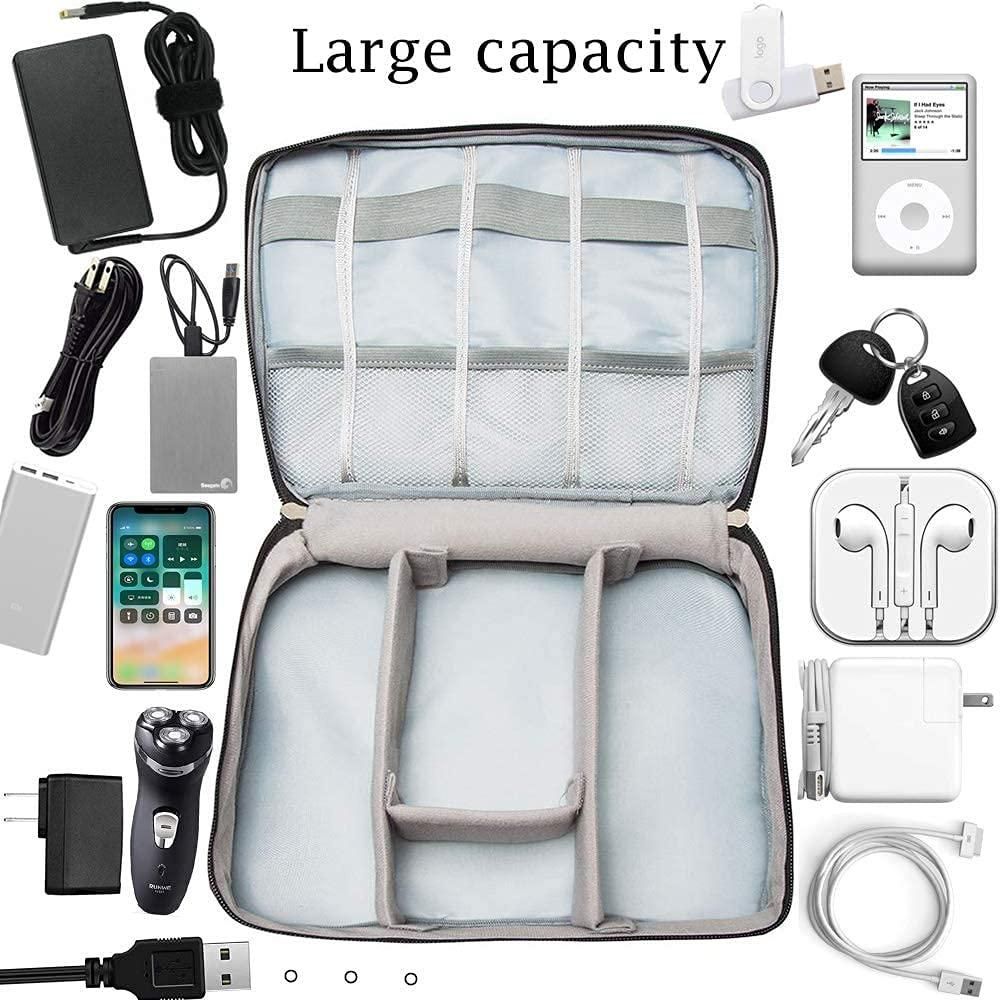 Cable Organizer Bag – Portable Travel Gadget Storage Case for Wires & Accessories Vallinex Ventures