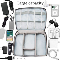 Cable Organizer Bag – Portable Travel Gadget Storage Case for Wires & Accessories Vallinex Ventures
