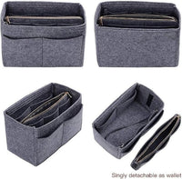 Felt Purse Organizer Insert – Multi-Pocket Bag Organizer for Handbags, Totes & Travel Bags Vallinex Ventures