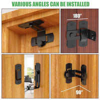 Stainless Steel Door Lock Latch – 90° Right Angle Safety Lock for Home, Office & Security Vallinex Ventures