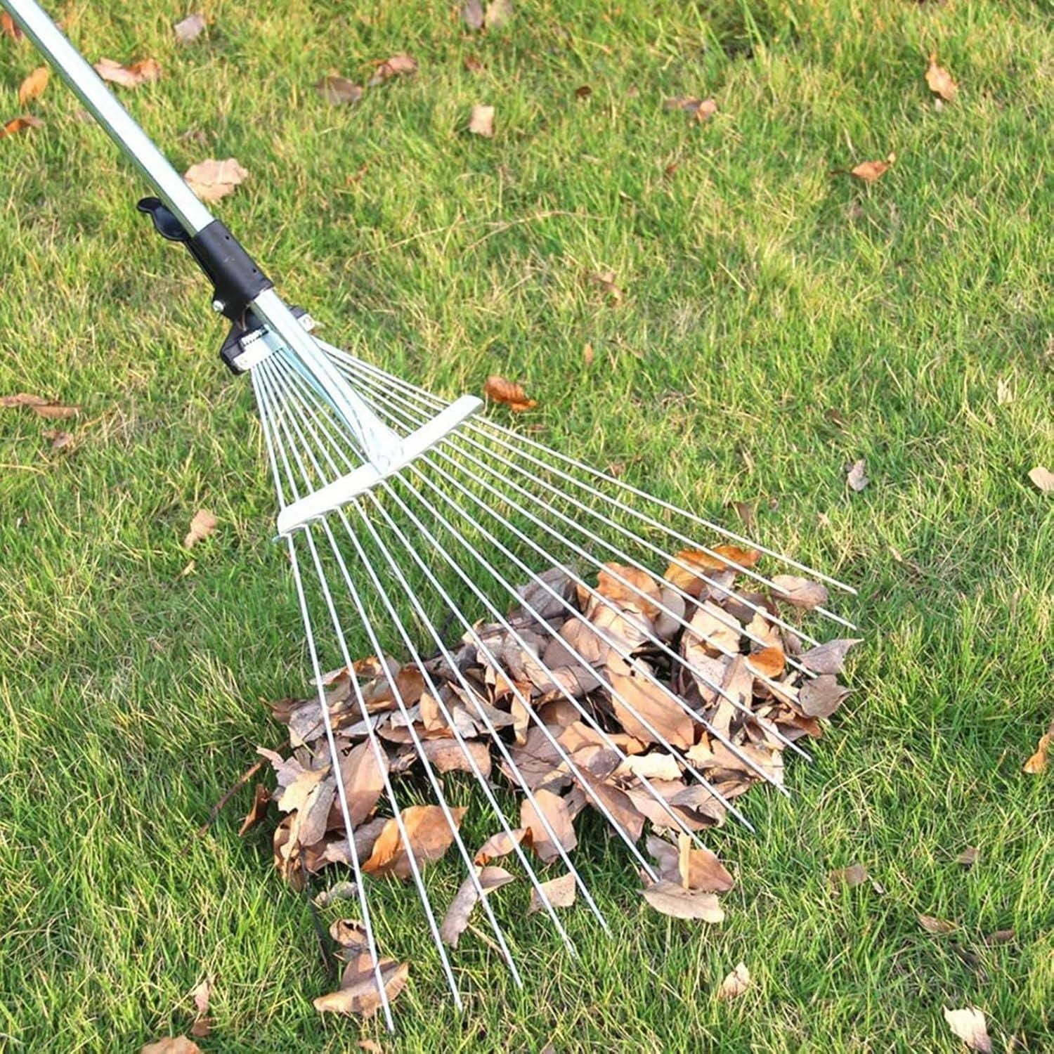 Garden Leaf Collector Rake – Heavy Duty Grabber Tool for Outdoor Lawn & Yard Cleaning Vallinex Ventures