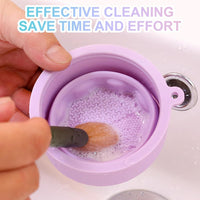 Makeup Brush Cleaning Cup – Silicone Deep Clean Scrubber Tool for Cosmetic Brushes Vallinex Ventures