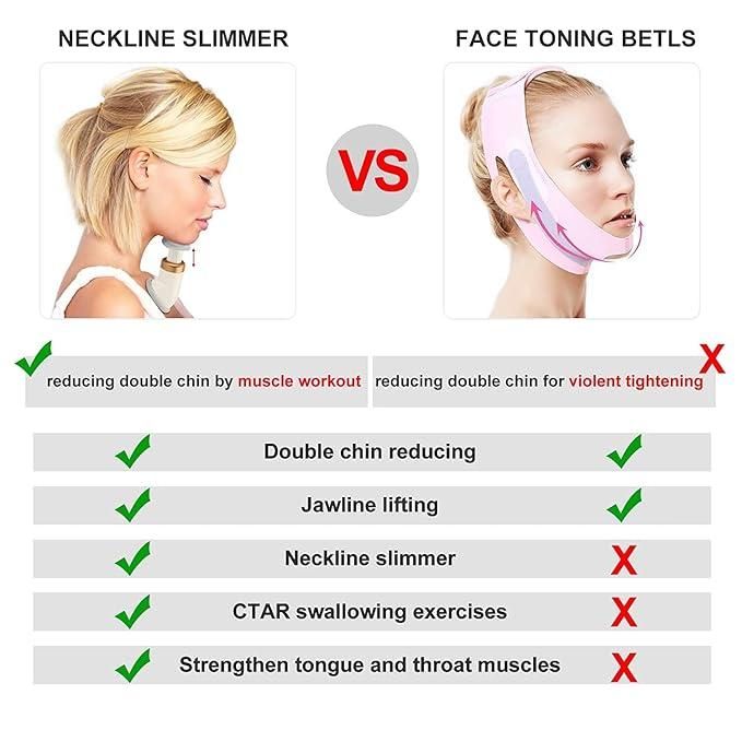 Neckline Slimmer Massager – Portable Chin & Neck Exerciser for Firming & Toning Vallinex Ventures