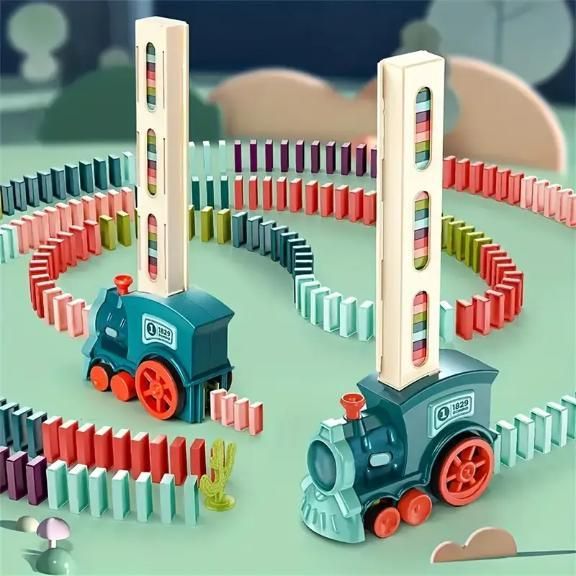 Electric Domino Train Set – Automatic BPA-Free Toy with Sounds for Kids Fun & Creativity Vallinex Ventures