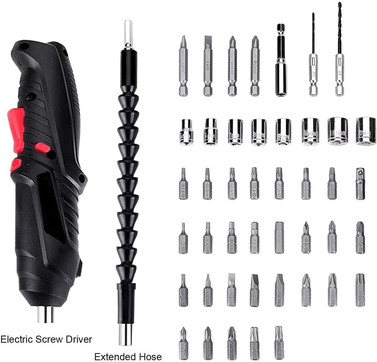 Electric Screwdriver Kit – Rechargeable Power Drill Set with 47 Precision Bits for DIY & Repairs Vallinex Ventures