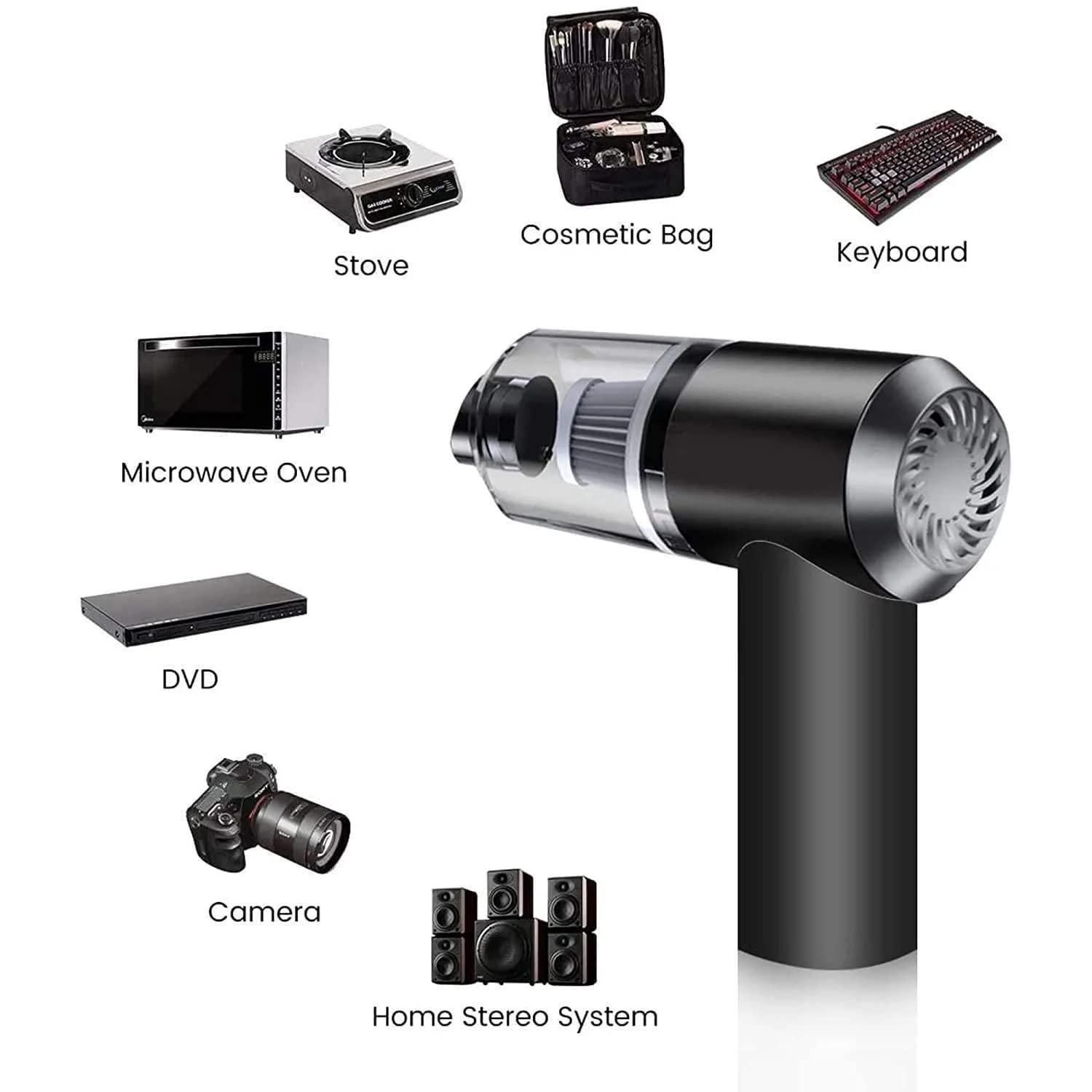Portable Air Duster & Vacuum Cleaner – 2-in-1 Rechargeable Wireless Dust Blower & Mini Vacuum Vallinex Ventures