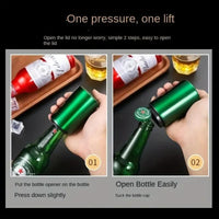 Beer Bottle Opener – Stainless Steel Automatic Push & Pull Tool for Parties & Home Bar Use Vallinex Ventures
