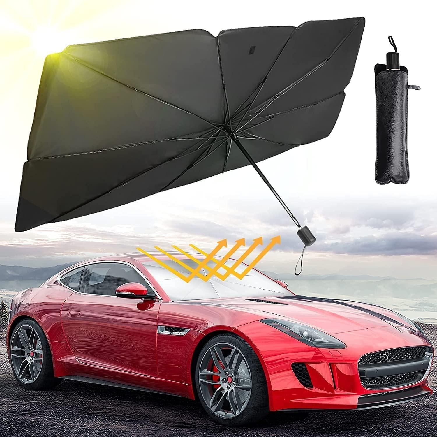 Car Sun Shade Umbrella – Foldable Windshield UV Heat Protection Visor for Cars Vallinex Ventures
