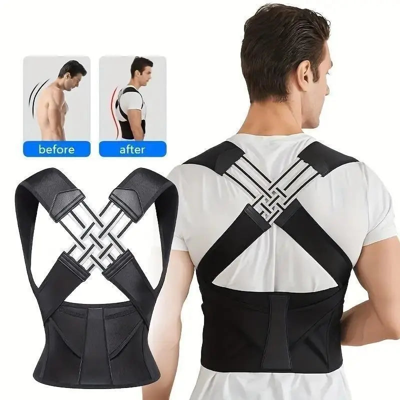 Adjustable Back Posture Corrector Belt – Pain Relief Brace for Men & Women Vallinex Ventures