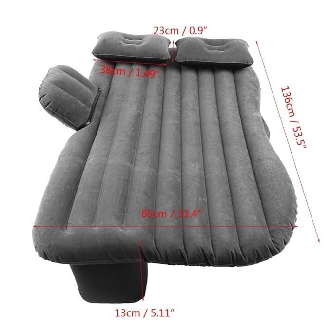 Inflatable Car Bed Mattress – Portable Sleeping Pad with 2 Air Pillows for Back Seat Travel Vallinex Ventures