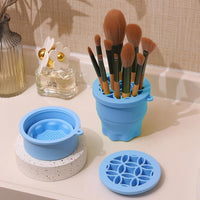 Makeup Brush Cleaning Cup – Silicone Deep Clean Scrubber Tool for Cosmetic Brushes Vallinex Ventures