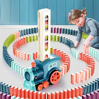 Electric Domino Train Set – Automatic BPA-Free Toy with Sounds for Kids Fun & Creativity Vallinex Ventures
