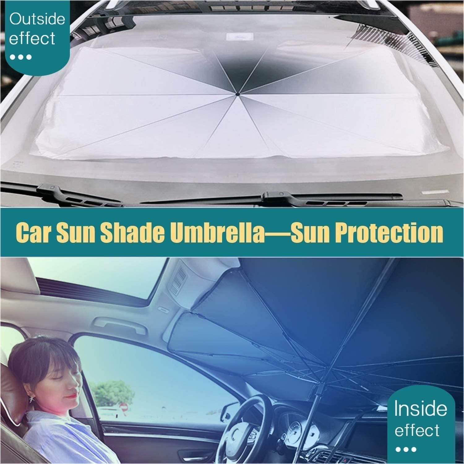 Car Sun Shade Umbrella – Foldable Windshield UV Heat Protection Visor for Cars Vallinex Ventures