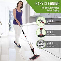 Spray Mop – 360° Rotating Floor Cleaner with Refillable Bottle & Microfiber Pads for Wet & Dry Use Vallinex Ventures
