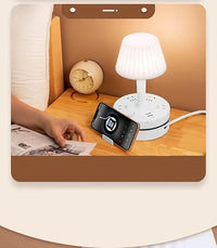 3-in-1 LED Desk Lamp – Wireless Charger, Pen Holder & Dimmable Touch Control Light Vallinex Ventures