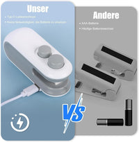 2-in-1 USB Bag Sealer with Cutter – Rechargeable Magnetic Heat Sealing Tool for Food Storage Vallinex Ventures