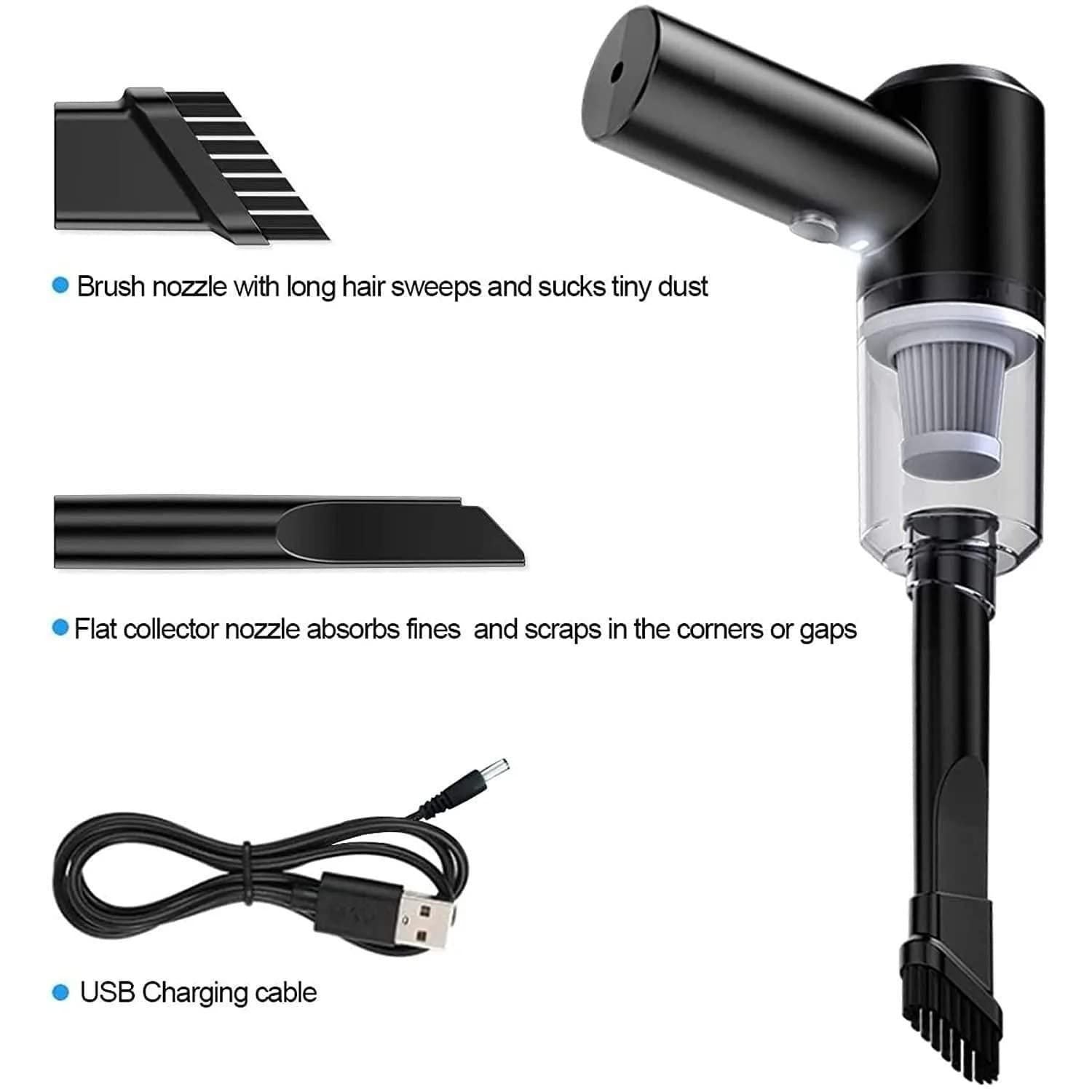 Portable Air Duster & Vacuum Cleaner – 2-in-1 Rechargeable Wireless Dust Blower & Mini Vacuum Vallinex Ventures