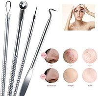 Blackhead Remover Tool Set – Stainless Steel Acne Extractor Kit for Pimple Removal (4 Pcs) Vallinex Ventures