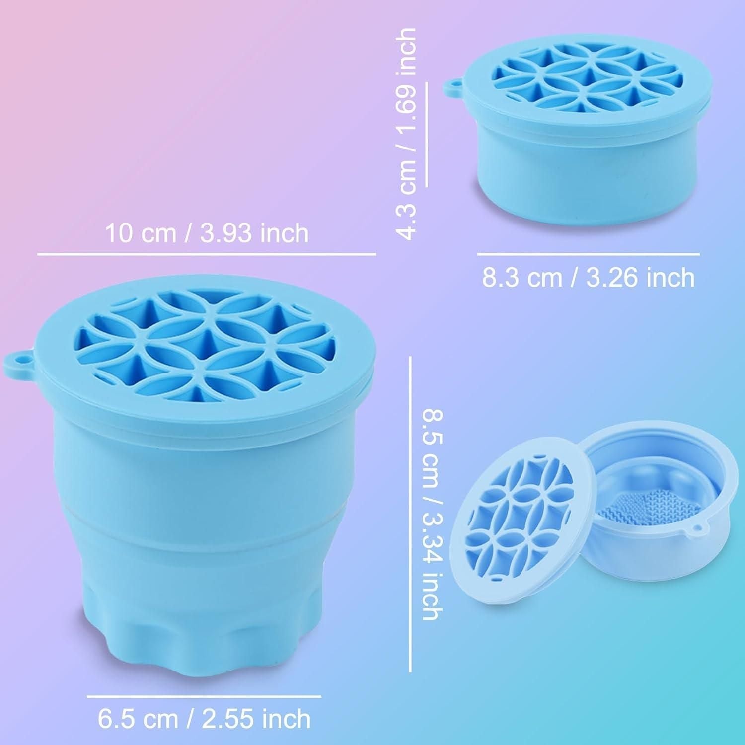 Makeup Brush Cleaning Cup – Silicone Deep Clean Scrubber Tool for Cosmetic Brushes Vallinex Ventures