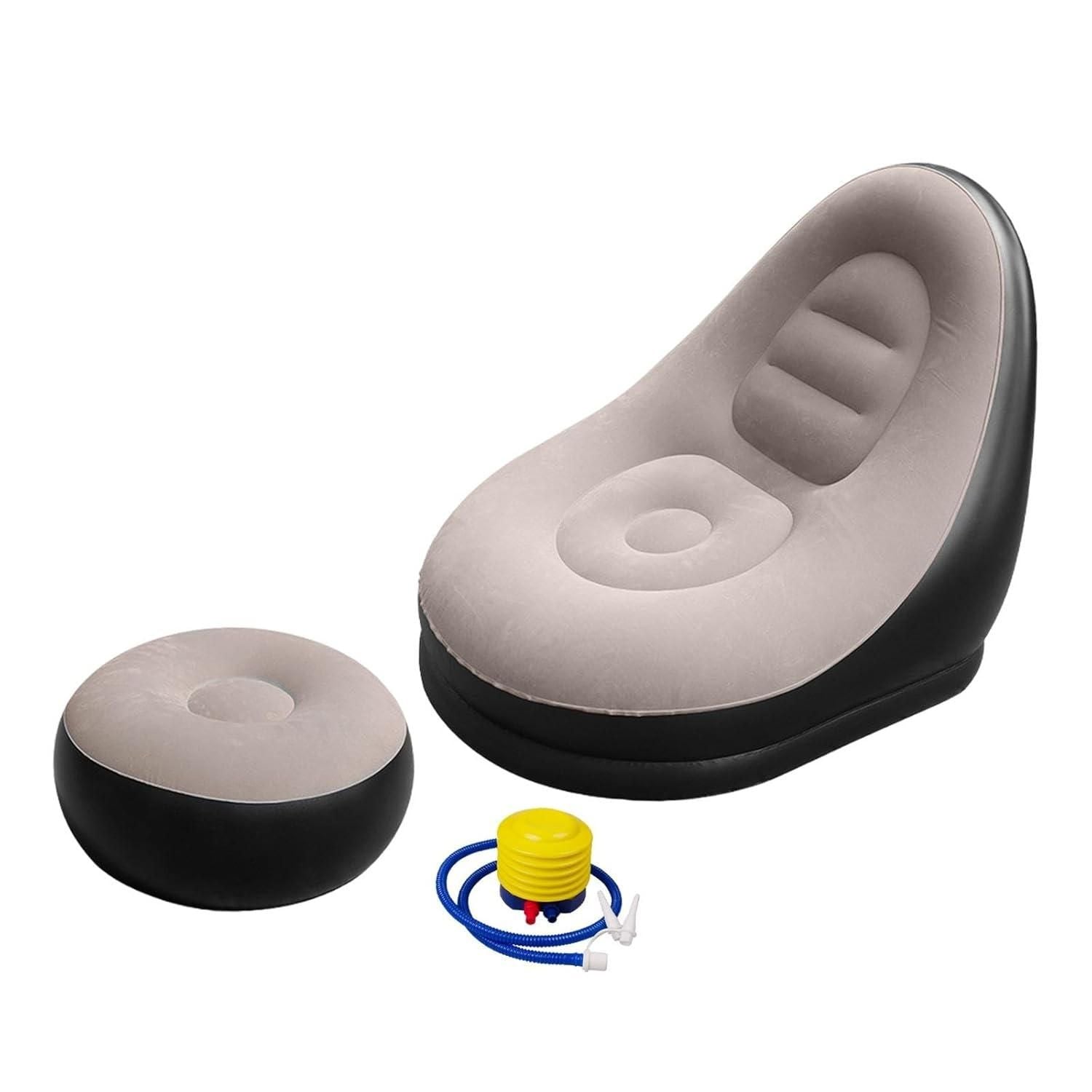 Inflatable Sofa Bed – 2-in-1 Portable Air Couch with Pump for Camping, Travel & Home Use Vallinex Ventures