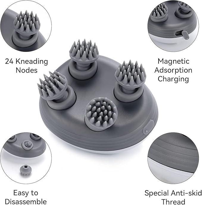 Electric Pet Massager – Handheld Grooming Brush Tool for Dogs & Cats Relaxation & Stress Relief Vallinex Ventures