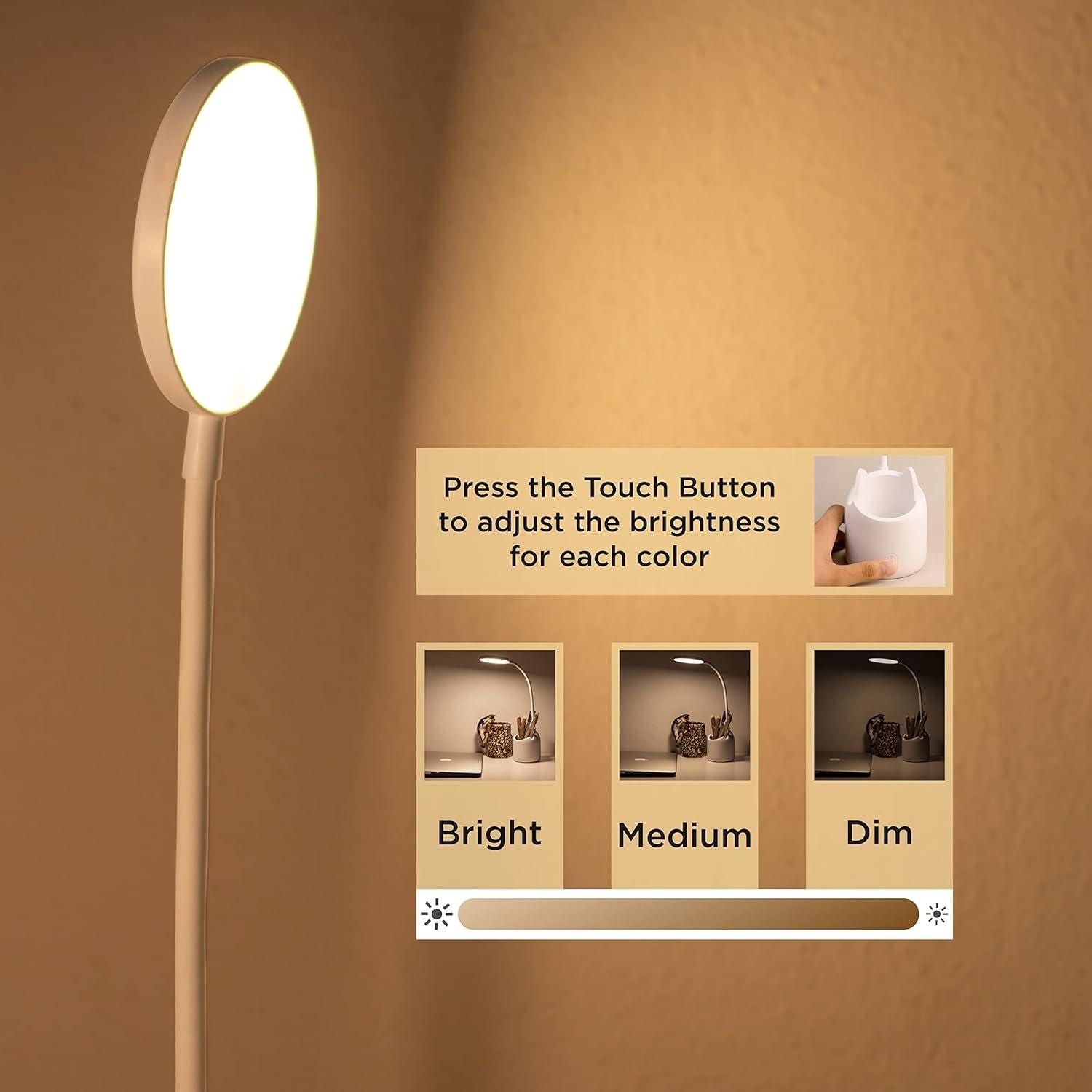 Adjustable LED Study Table Lamp – Multipurpose Desk Light with Pen Holder for Kids, Students & Home Office Vallinex Ventures