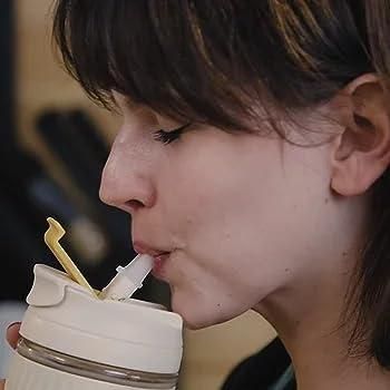 Glass Tumbler with Straw – Reusable Leakproof Drinking Cup for Coffee, Juice & Smoothies Vallinex Ventures