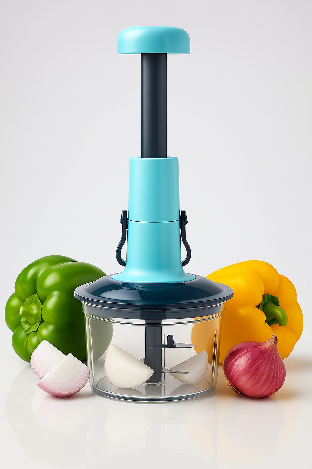 Manual Food Chopper – Hand Pull Vegetable Cutter & Salad Processor for Kitchen Use Vallinex Ventures
