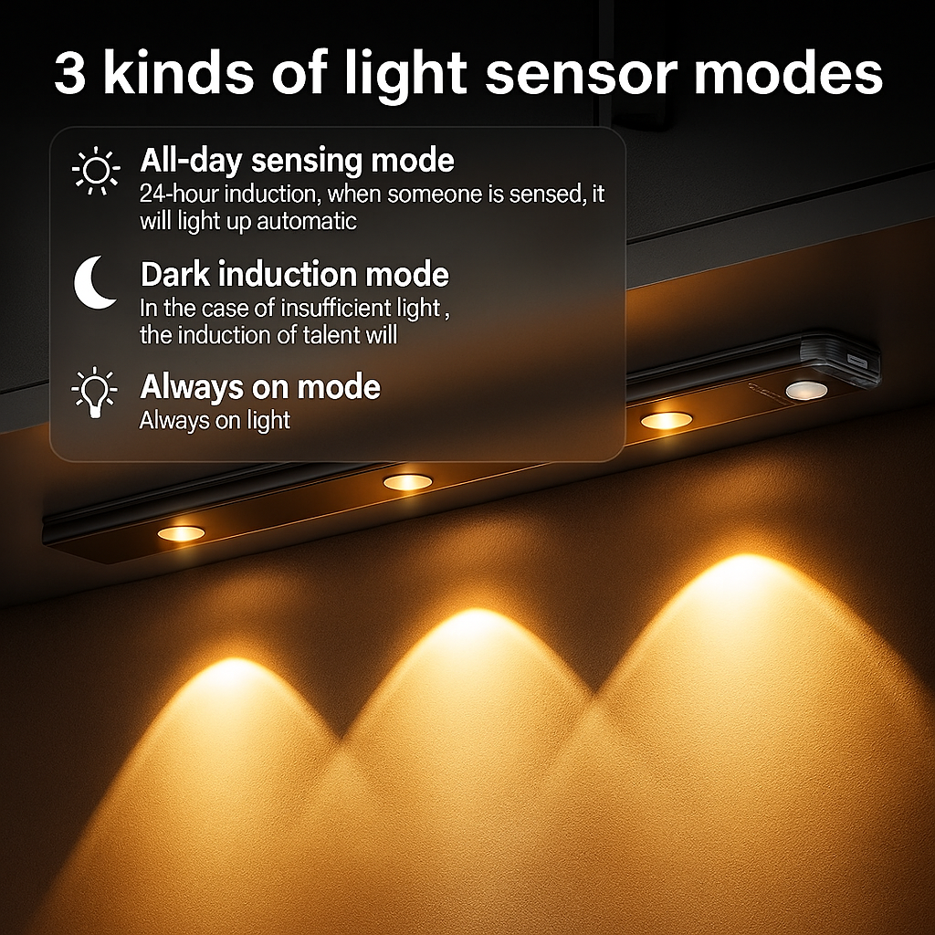 LED PIR Motion Sensor Cabinet Light – USB Rechargeable, Wireless & Energy Saving Vallinex Ventures