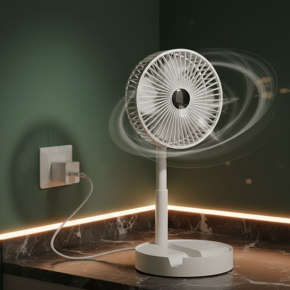 Portable Desk Fan – Rechargeable Quiet High-Speed Table Fan for Cooling Home & Office Vallinex Ventures