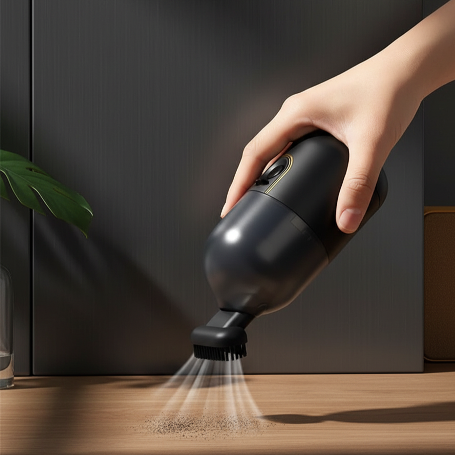 Mini Table Vacuum Cleaner – USB Rechargeable Dust & Crumb Cleaner for Desk & Home Use Vallinex Ventures