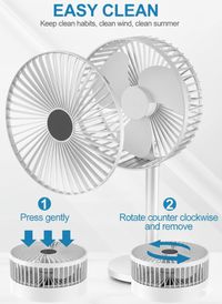 Portable Desk Fan – Rechargeable Quiet High-Speed Table Fan for Cooling Home & Office Vallinex Ventures