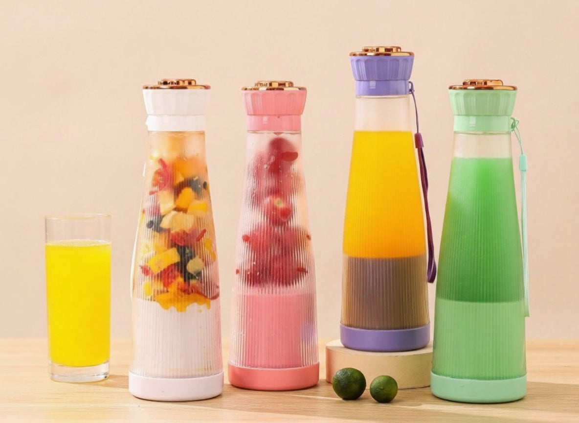 Portable Blender Juicer Cup – USB Rechargeable Smoothie Maker with 6 Blades for Travel Vallinex Ventures