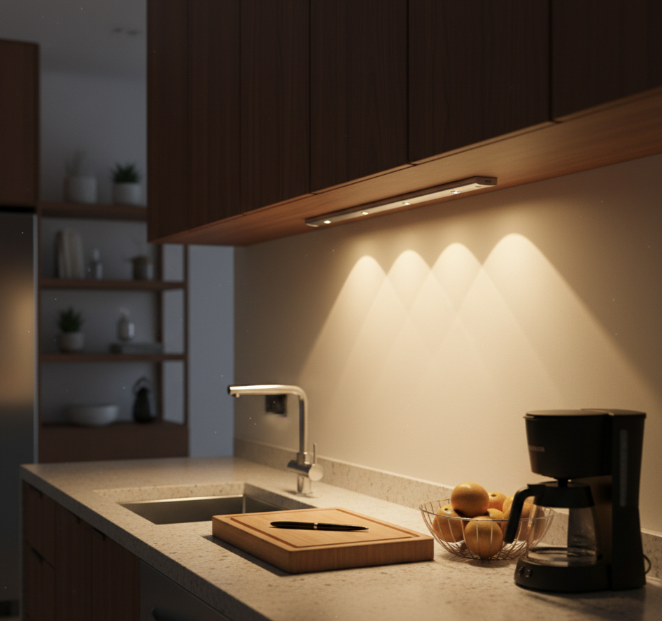 LED PIR Motion Sensor Cabinet Light – USB Rechargeable, Wireless & Energy Saving Vallinex Ventures