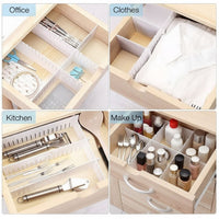 Drawer Organizer Dividers (8 Pcs) – Adjustable Storage for Clothes, Kitchen & Office Drawers Vallinex Ventures