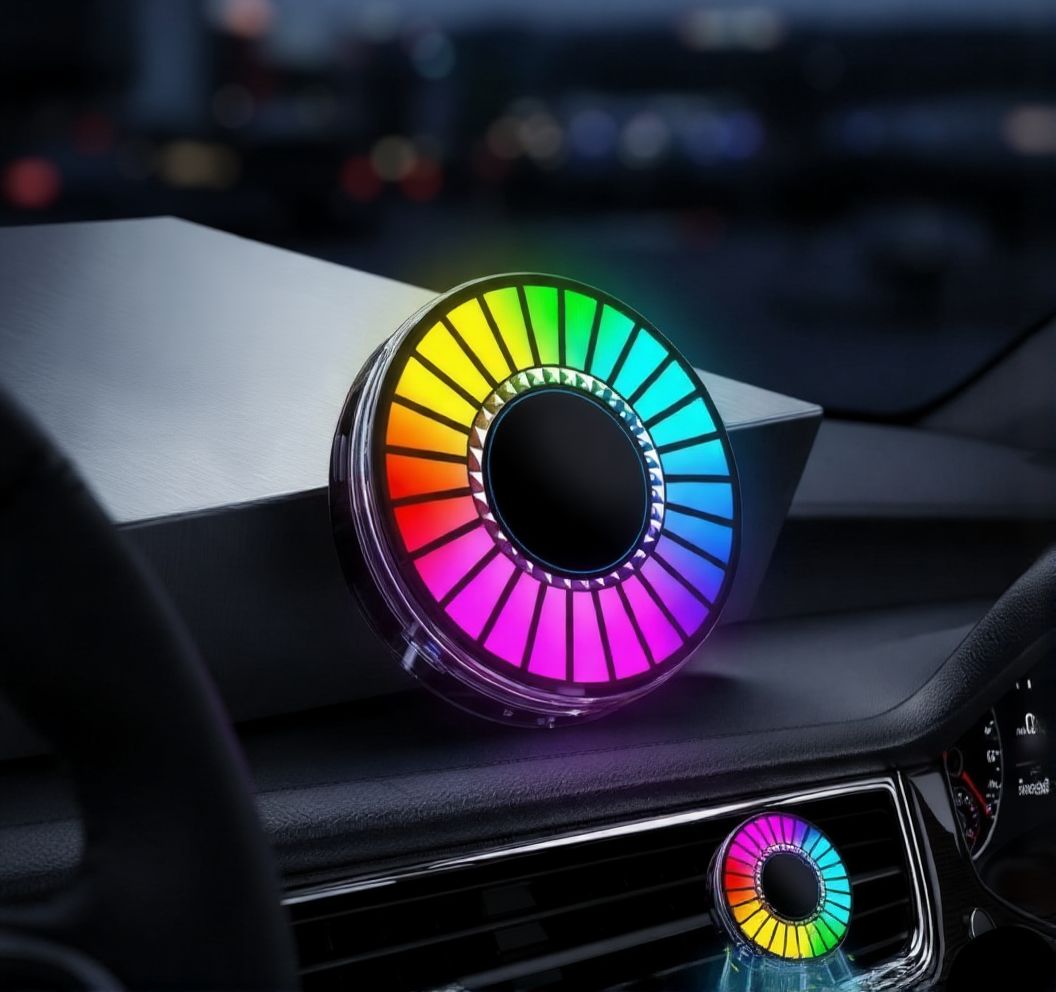 Car RGB Music Rhythm LED Light – Sound Activated Ambient Atmosphere Lamp with USB Vallinex Ventures