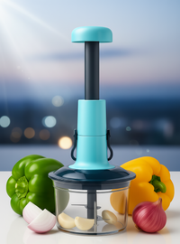 Manual Food Chopper – Hand Pull Vegetable Cutter & Salad Processor for Kitchen Use Vallinex Ventures