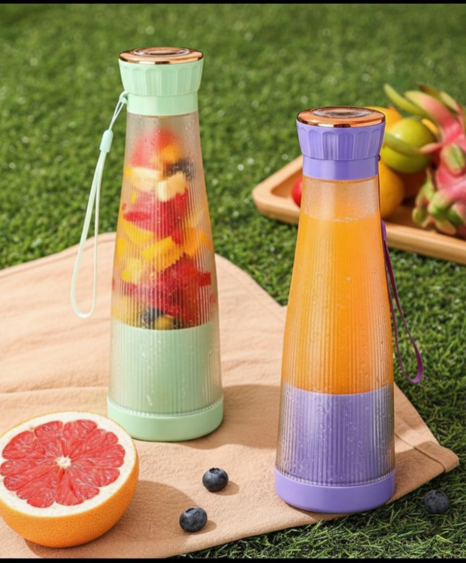 Portable Blender Juicer Cup – USB Rechargeable Smoothie Maker with 6 Blades for Travel Vallinex Ventures