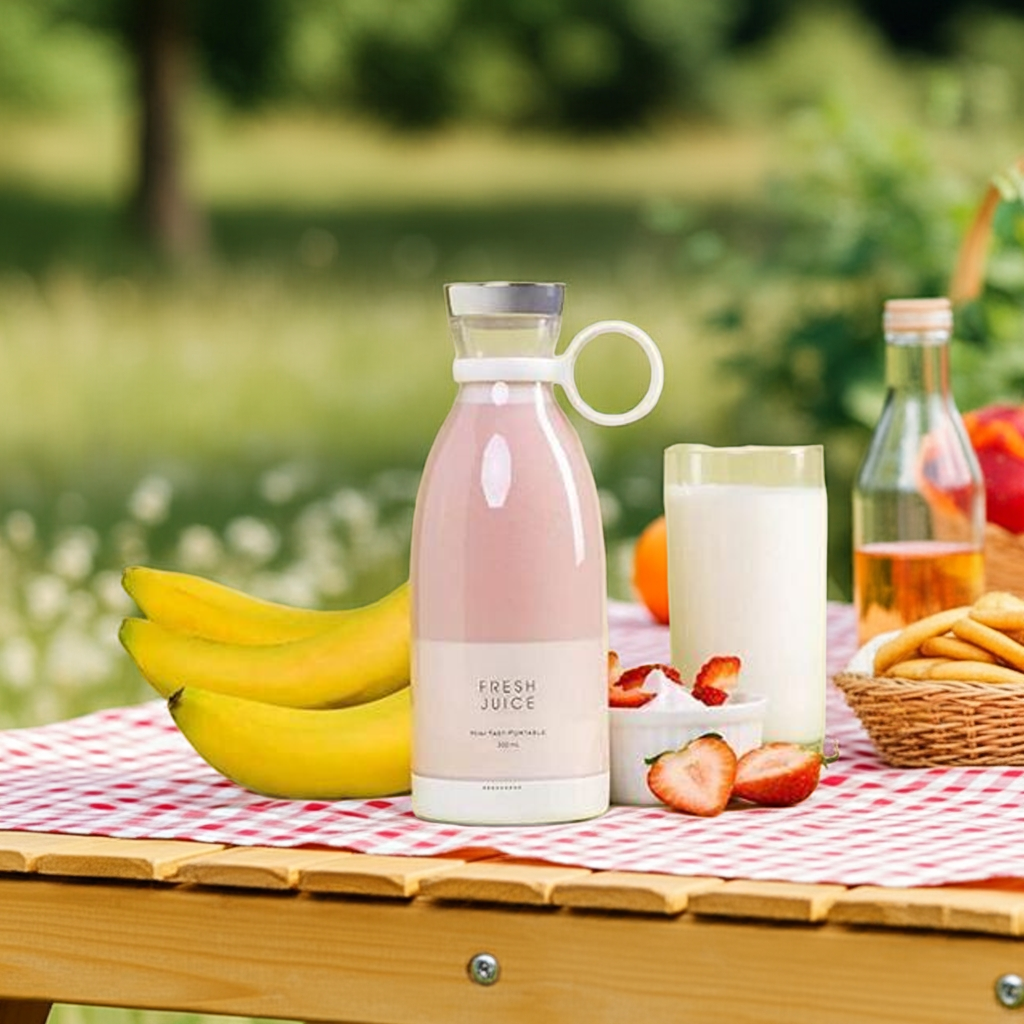 Mini Portable Blender – USB Rechargeable Smoothie Juicer Cup with 6 Blades for Home & Travel Vallinex Ventures