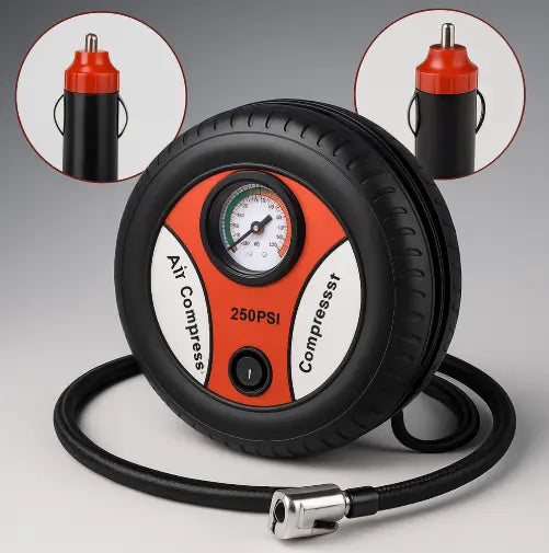 Kios 260 PSI Portable Electric Tyre Inflator Air Compressor Pump for Car and Bike Vallinex Ventures
